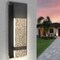 Luxrite Modern Outdoor LED Wall Light Bubble Glass 3CCT 3000K-5000K 14 Inch 12W Black Aluminum IP65 ETL LR40390-1PK - alternate 1